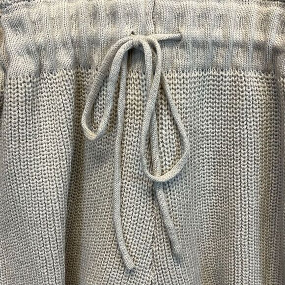 MABLE Sweater Romper Small/Medium Taupe Tan Knit Drawstring Keyhole Back LS - Picture 15 of 16